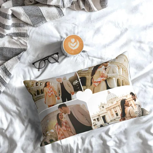 Vista 16 de EAQ Funda de almohada personalizada con imagen personalizada con su propio texto/imagen/logotipo