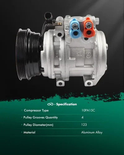 Vista 22 de SCITOO Compresor de CA para T-oyota Yaris 1.5L 2007 2008 2009 2010 2011 2012 2013 AC Compressor 639839 157318 158318 6512467
