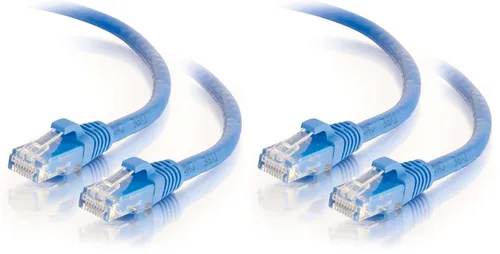 Vista 104 de C2G/Cables to Go 29002 Cables de Red Cat6 Sin Enganches Sin Blindaje (UTP), Paquete de 25, Azul (3 Pies, 0.91 Metros)