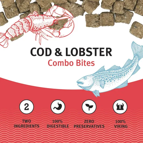 Vista 5 de Icelandic+ Bacalao y langosta Combo Bites - Golosinas para perros