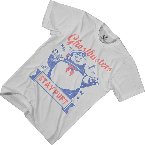 Vista 3 de Ghostbusters Mens Stay Puft Shirt Stay Puft Logo Tee Shirt Graphic T-Shirt