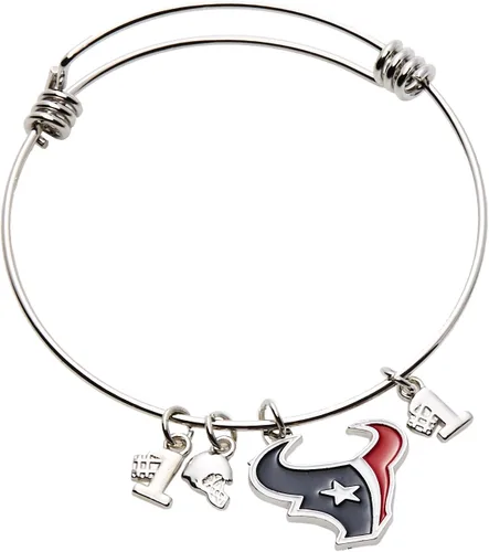 Vista 12 de Siskiyou NFL womens Charm Bangle Bracelet Color del