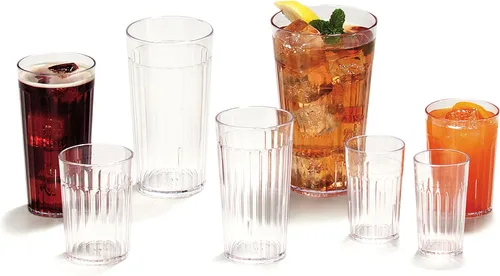 Vista 9 de Carlisle FoodService Products Bistro - Vaso de plástico para restaurantes, catering, cocinas, plástico, 10.2 onzas, transparente
