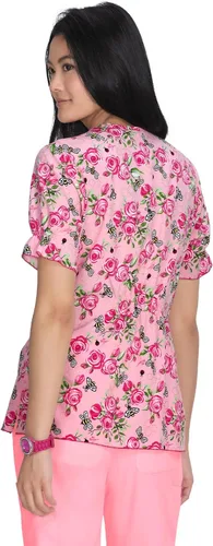 Vista 2 de KOI Betsey Johnson B126PR - Camiseta médica Canola para mujer