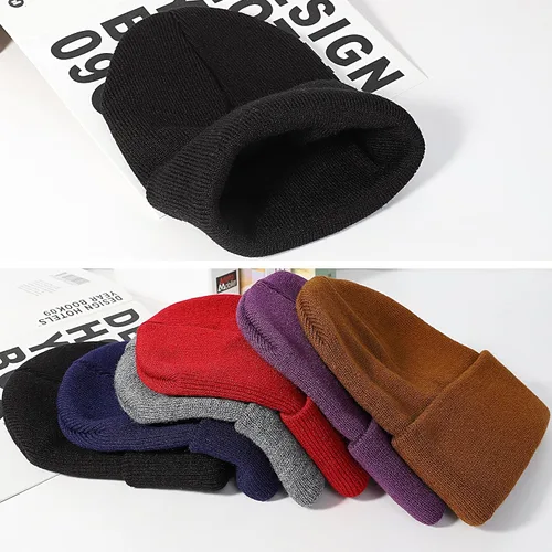 Vista 6 de Glooarm Paquete de 6 gorros para niños y niñas, gorros de invierno elásticos de acrílico para niños pequeños