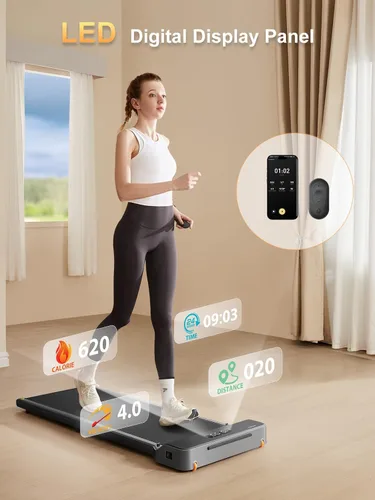 Vista 3 de WalkingPad Caminadora plegable Z1, compacta para un fácil almacenamiento Gray