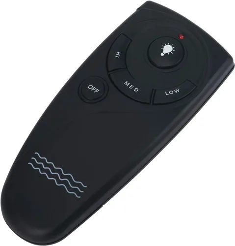 Vista 3 de UC7083T - Ventilador de techo con control remoto para Hampton Bay con botón de marcha atrás 3 velocidades de control - con soporte de pared