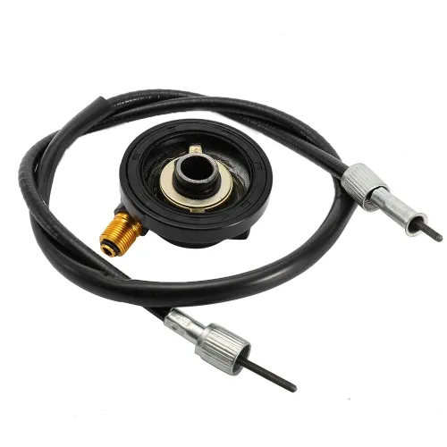 Vista 2 de Engranaje de transmisión del velocímetro de 0.472 in con cable de 39.4 pulgadas, kit de línea de engranajes de transmisión del velocímetro