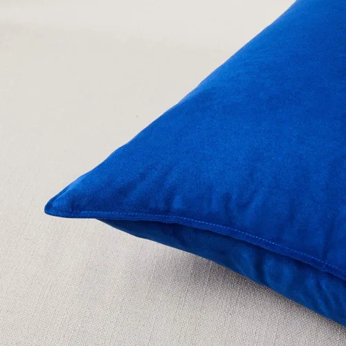 Vista 4 de Fancy Homi - Paquete de 2 fundas de almohada decorativas azul real de 14x14 pulgadas para sala de estar, sofá cama, sofá, decoración moderna bohemia