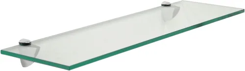 Vista 7 de Spancraft Glass P-4.75x12 - Estante de cristal de pavo real de latón, latón, 4.75" x 12