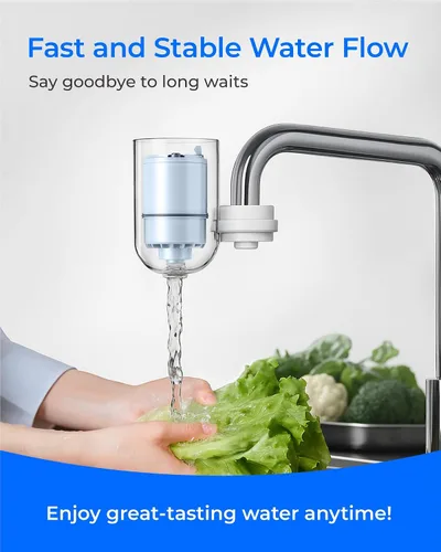 Vista 8 de [Alcalina] Waterdrop CF08D Filtro de grifo, compatible con todos los filtros de agua PUR® PLUS, filtro de agua PUR® PLUS RF9999®, 6 meses, 600