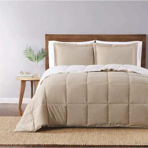 Vista 16 de TRULY SOFT Everyday - Juego de edredón reversible de poliéster negro de 2 piezas, tamaño individual XL, con temática de color sólido, para hombres