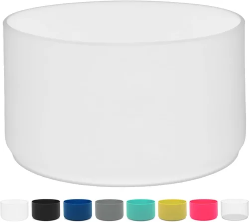 Vista 7 de Funda protectora de silicona para botellas de agua Hydroflask de 12 a 40 onzas, cubierta antideslizante para la parte inferior de la botella Stanley