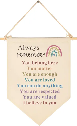 Vista 63 de Está Bien Cometer Errores - Banner de Educación en Salud Mental - Lona de Afirmaciones Positivas y Citas Decorativas para Maestros, Niños