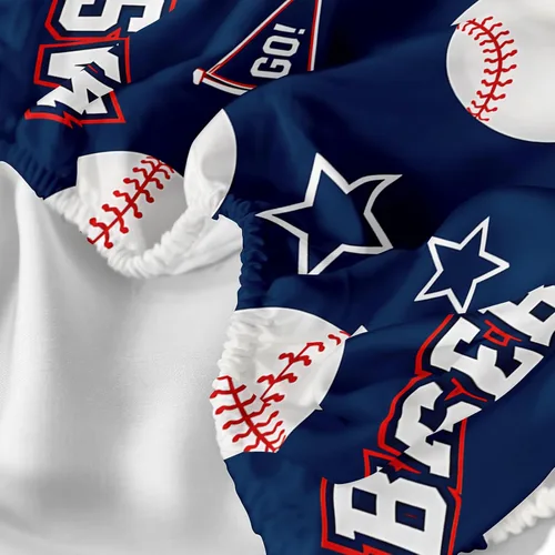 Vista 7 de QOOMO Sábanas de béisbol, sábanas deportivas para niños y adolescentes, bolsillo profundo de 16 pulgadas, juego de 4 piezas, tamaño individual