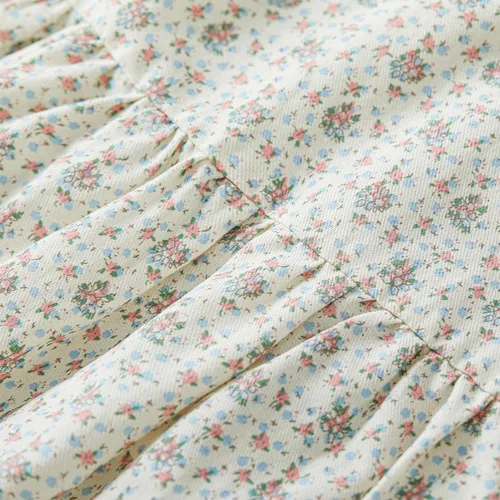 Vista 7 de pureborn Vestido de algodón de manga corta y larga para bebé niña pequeña 0-6T