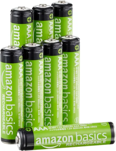 Vista 7 de Amazon Basics Paquete de 16 baterías recargables AAA NiMH Performance, 800 mAh, recarga hasta 1000 veces, precargadas