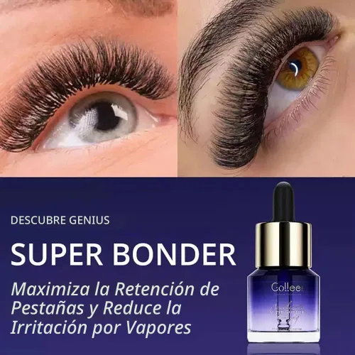 Vista 2 de Super Bonder para extensión de pestañas con mayor retención, pegamento para pestañas, acelerador de adhesivo para pestañas, sellador