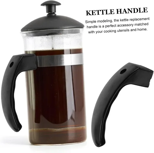 Vista 8 de SHOWERORO 4 piezas de mango de repuesto de baquelita para hervidor de café, mango de olla escaldada para hervidores eléctricos y utensilios