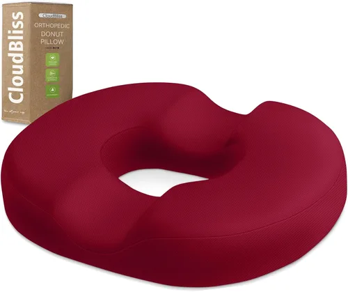 Vista 14 de Cojín de Asiento para Hemorroides en Forma de Dona Negro