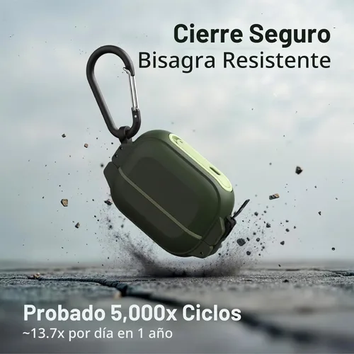 Vista 6 de Catalyst Funda para AirPods Pro 3, impermeable IP68 de 330 pies, 20 pies, a prueba de caídas de 20 pies, con pestillo de bloqueo, protección total