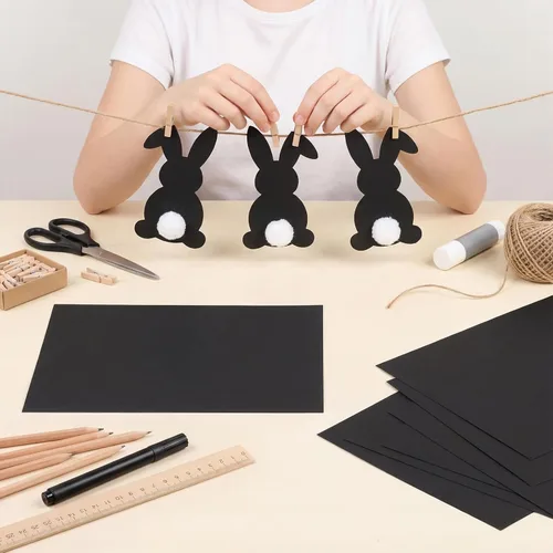 Vista 6 de Fainne 150 hojas de papel de cartulina pastel, cartulina de peso medio con cubierta de 67 libras, papel de 8.5 x 11 pulgadas para manualidades