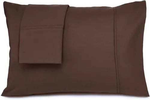 Vista 8 de Axia Linen & Things Fundas de almohada, negro, estándar, 2 piezas 100% algodón egipcio, 600 hilos, patrón sólido