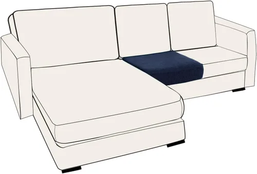 Vista 83 de UNBBRRL Fundas de cojín de asiento para sofá, elásticas, funda de cojín individual para sofá, fundas de cojín para sofá, fundas de héroe protegen