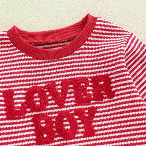 Vista 4 de Engofs Conjunto de sudadera de manga larga para bebé niño y niña, 2 piezas, sudadera de manga larga para otoño e invierno