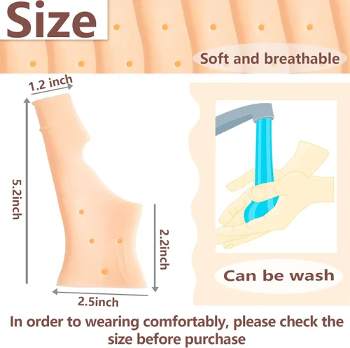 Vista 3 de Nuanchu Guantes de gel para la muñeca y el pulgar, unisex, suaves, impermeables, para la mano izquierda y derecha, para aliviar la artritis