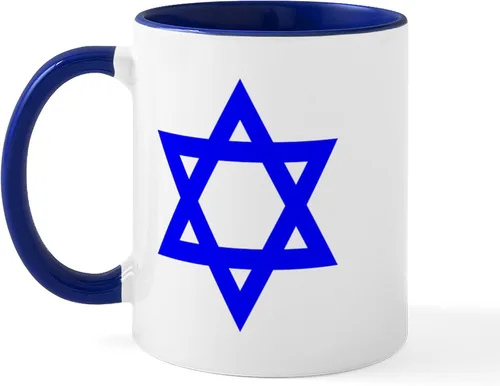 Vista 33 de CafePress STAR OF DAVID - Taza de café de cerámica (11.0 fl oz)