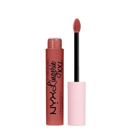 Vista 13 de Nyx - Maquillaje profesional; labial líquido de la línea Lingerie XXL, mate, Undress'd (Color rosa en tono desnudo)