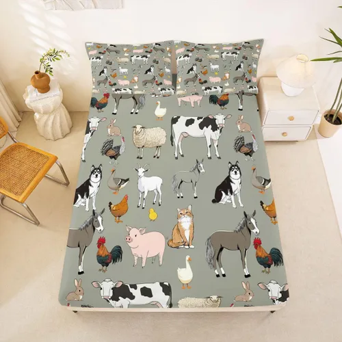 Vista 6 de Juego de ropa de cama con patrón de sushi tamaño twin, lindo juego de cama para niñas adolescentes, decoración de dormitorio, niños, estilo japonés