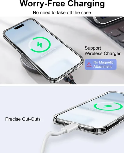 Vista 180 de HOOMIL Funda para iPhone 7 Plus/iPhone 8 Plus de 5.5 Pulgadas, sin amarillamiento, protección contra caídas, cubierta trasera dura transparente