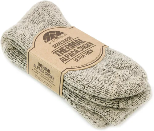 Vista 25 de Darn Warm - Calcetines de alpaca antiolor - La mejor solución natural para pies fríos - Perfecto para actividades al aire libre