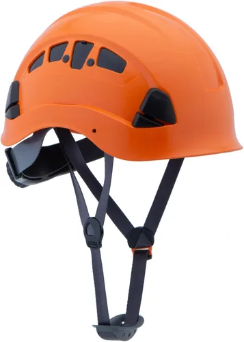 Vista 10 de Casco de seguridad – Casco aprobado por ANSI Z89.1 ajustable – Suspensión de trinquete de 6 puntos y cascos OSHA