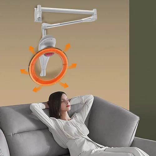 Vista 4 de Máquina de cuidado del cabello rotativa orbital montada en la pared, máquina de aceite para hornear para secar el cabello para secarse el cabello