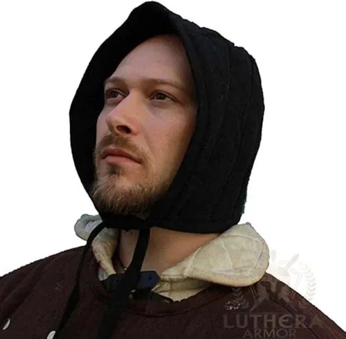 Vista 5 de Gorra de algodón acolchada medieval Renacimiento medieval bajo armadura para SCA LARP