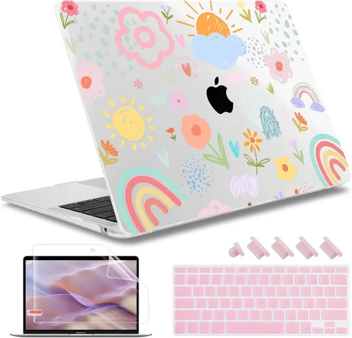 Vista 8 de May Chen Funda compatible con MacBook Air de 13 pulgadas (modelos A1369 y A1466, versión anterior 2010-2017), carcasa rígida de plástico