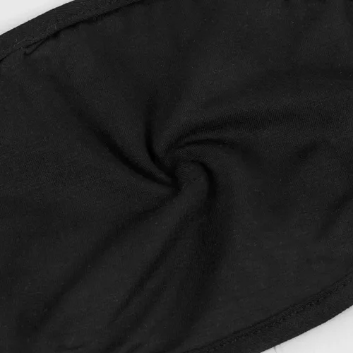Vista 3 de Forno Paquete de 3 cubrebocas unisex, algodón negro, lavable, tela reutilizable