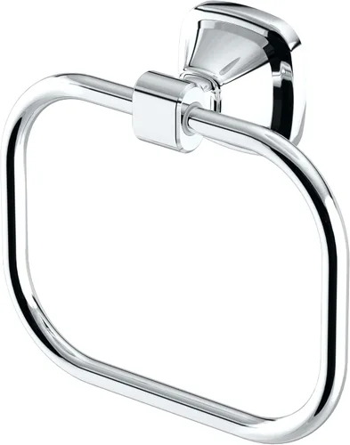 Vista 23 de Gatco 5712 Clarion - Toallero de mano montado en la pared para tocador de baño, accesorio de accesorios de baño acrílico y cromado