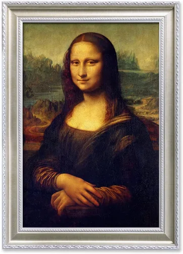 Vista 11 de DECORARTS - Leonardo Da Vinci Mona Lisa - Arte enmarcado con marco de bronce antiguo, impresión giclée, retrato renacentista fabricado en Estados