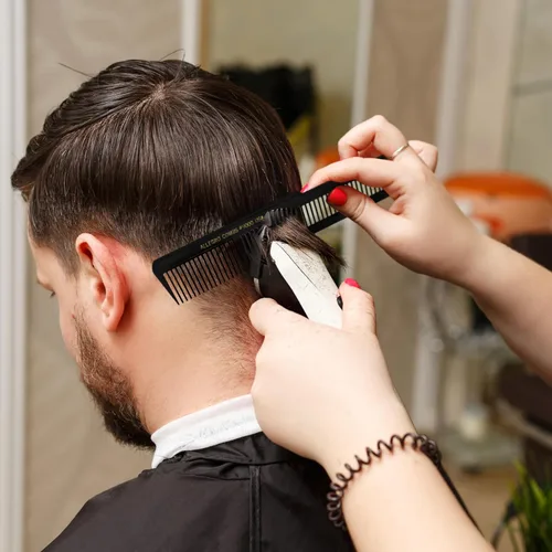 Vista 5 de Allegro Combs 9000 Clipper corte mezcla desvanecimiento Peines 6 Pk. (negro)