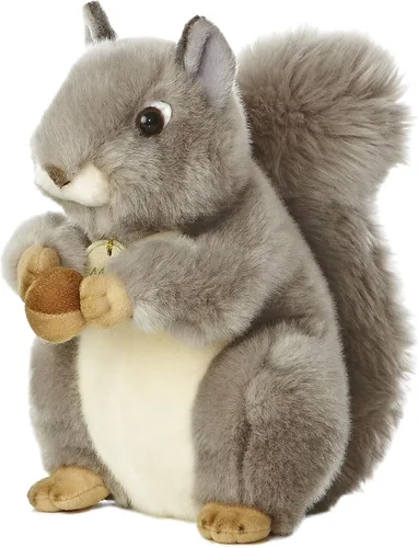 Vista 2 de Peluche afelpado con forma de ardilla 8 pulgadas