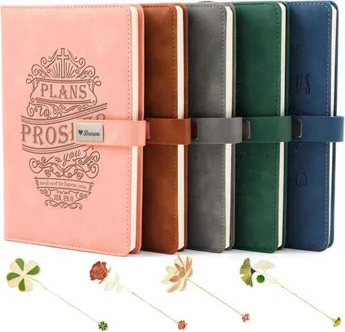 Vista 12 de Diarios de cuero personalizados para cuadernos bíblicos cristianos personalizados de 5 x 7 pulgadas, cuaderno de bocetos, diario de viaje, regalos