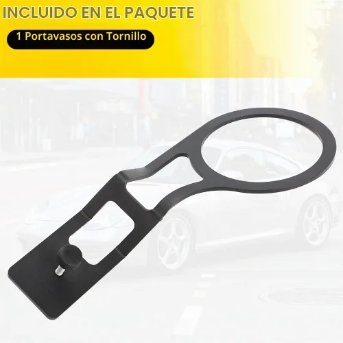 Vista 5 de Portavasos para Porsche 986 Boxster 987 Cayman 1997-2012, color negro