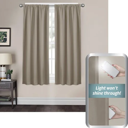 Vista 14 de Zenna Home Smart Curtains Tiffany Ultimate - Panel de ventana 100% opaco, 50 x 63 pulgadas, 1 panel, aguamarina