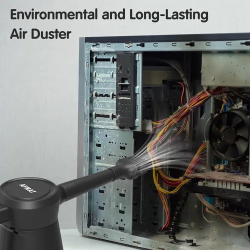 Vista 3 de AFMAT Soplador de aire eléctrico, repuesto para latas de aire comprimido, herramientas de limpieza multiusos con cable de 9.8 pies para electrónica