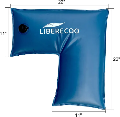 Vista 5 de LIBERECOO Bolsas de agua para cubierta de piscina enterrada, extra duraderas de 0.016 in de PVC calibre 27, bolsas de agua de invierno de 2 pies