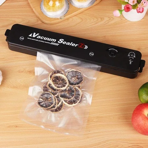 Vista 3 de Sellador al vacío - Máquina selladora al vacío para cocina con bolsas selladoras al vacío para alimentos, sellador al vacío para alimentos secos